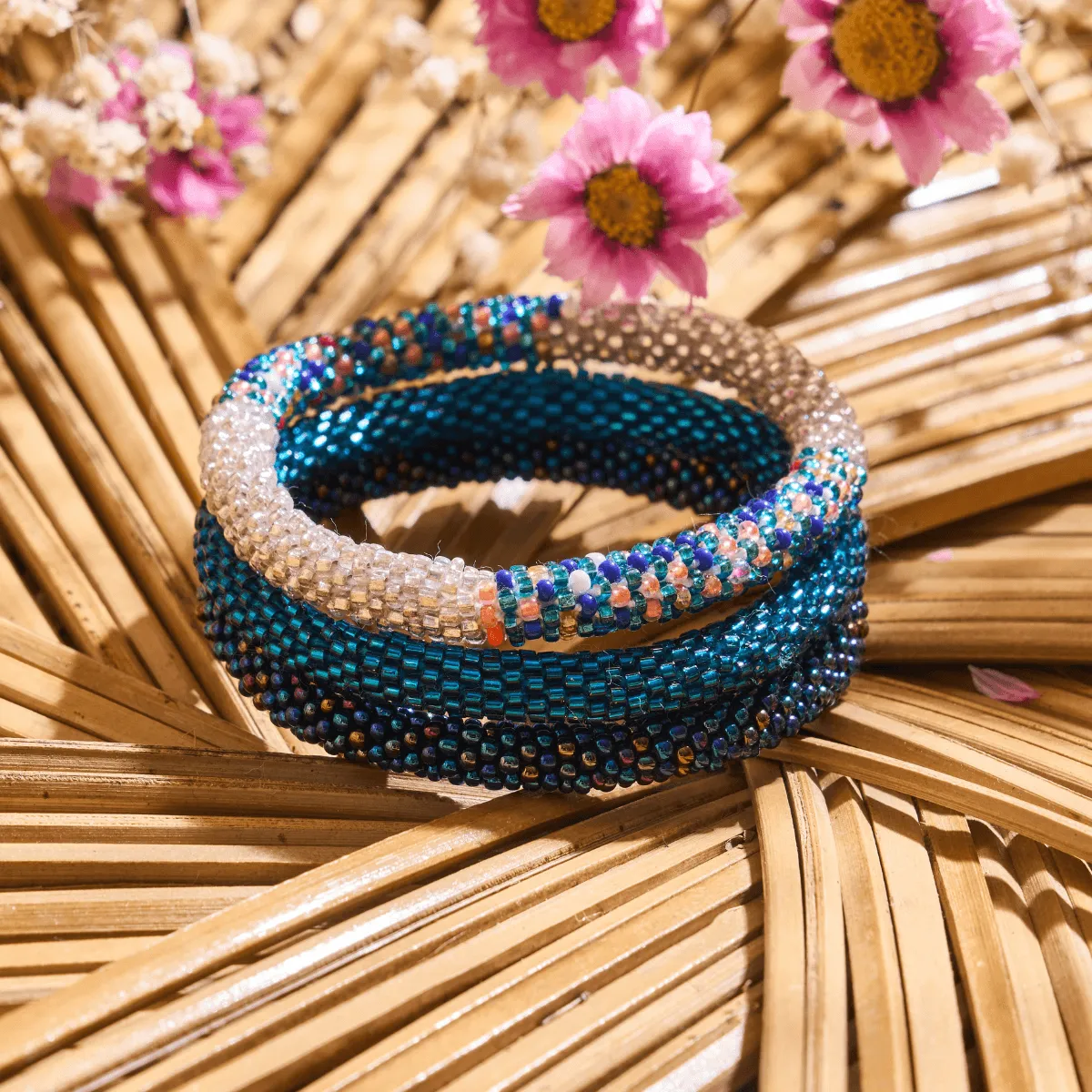 Mermaid Tears | Himalayan Glass Bead Bracelet