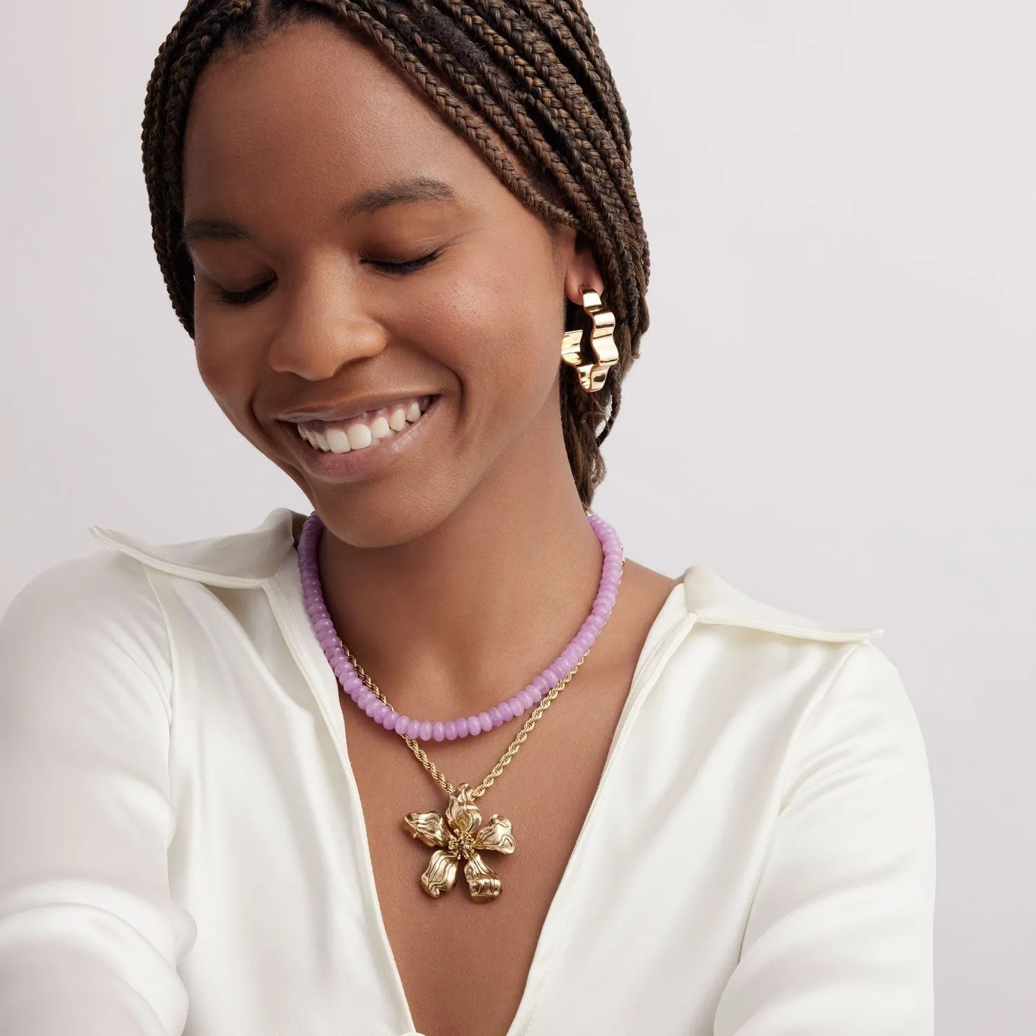 Mignonne Gavigan Mega Barrow Hoops in Gold