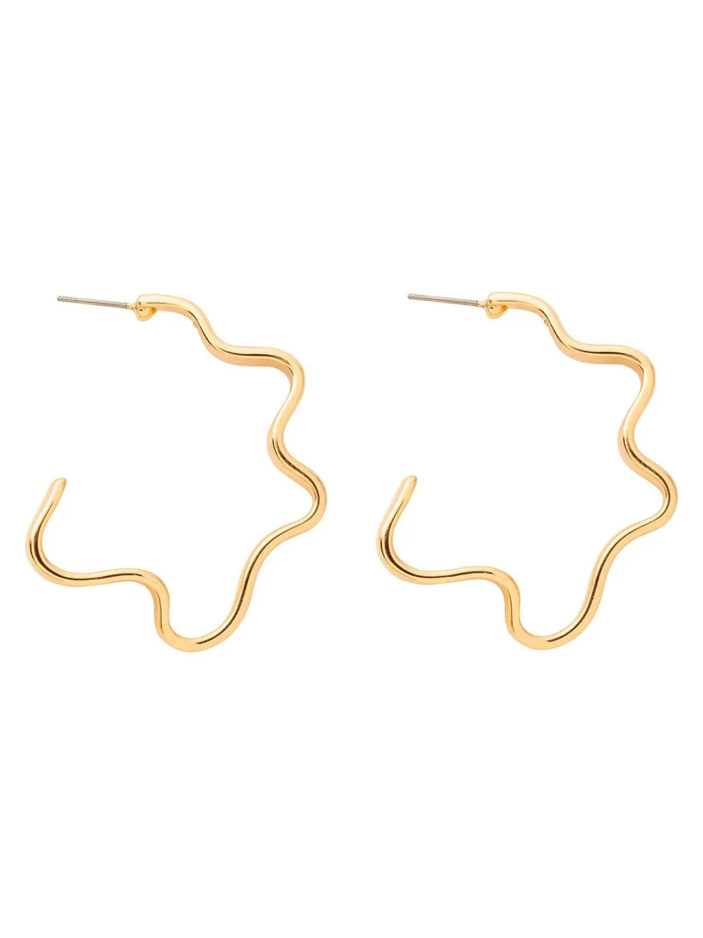 Mignonne Gavigan Mega Barrow Hoops in Gold