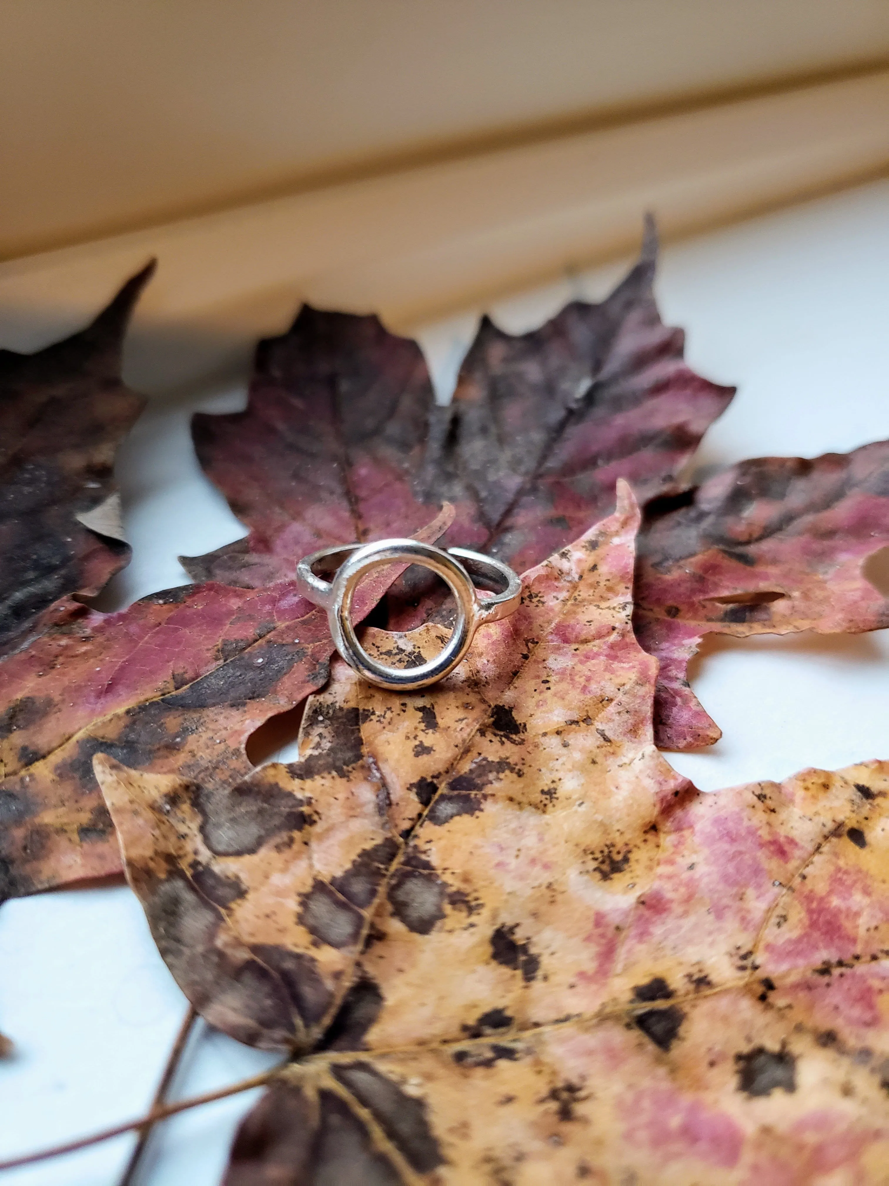 Mini Circle Ring - Gold or Silver
