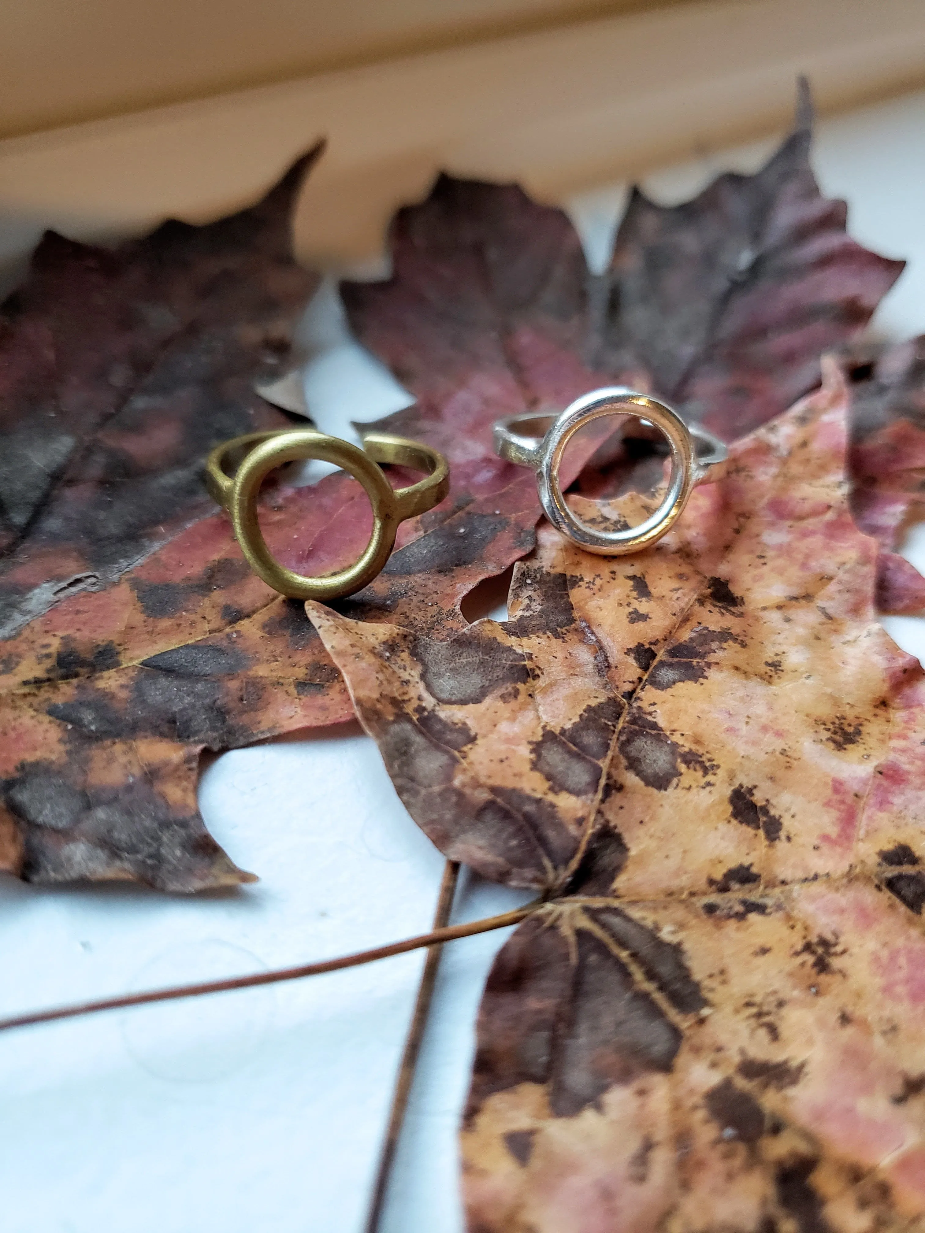 Mini Circle Ring - Gold or Silver
