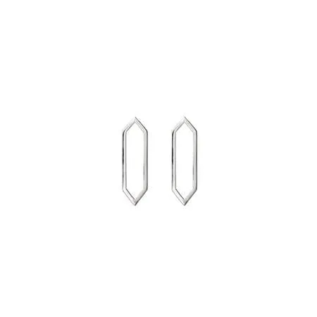 Mini Marquis Earrings | White Gold