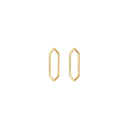 Mini Marquis Earrings | Yellow Gold
