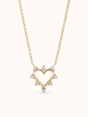 Mini Open Heart Necklace