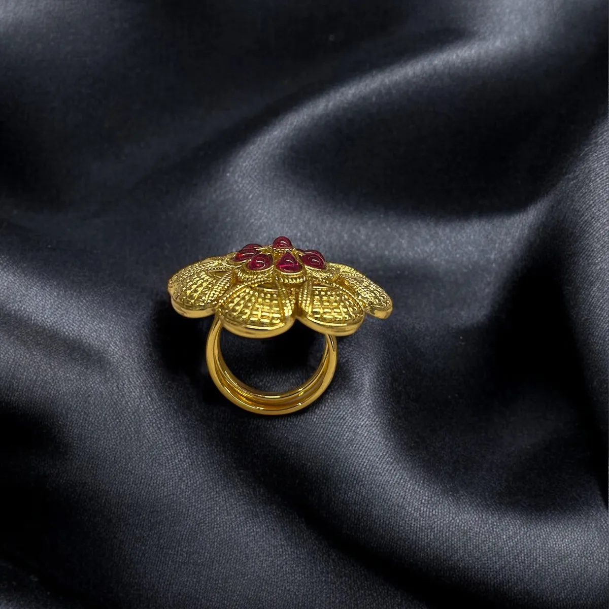 Minimalist Gold Plated Adjustable Finger Ring – Sleek and Chic