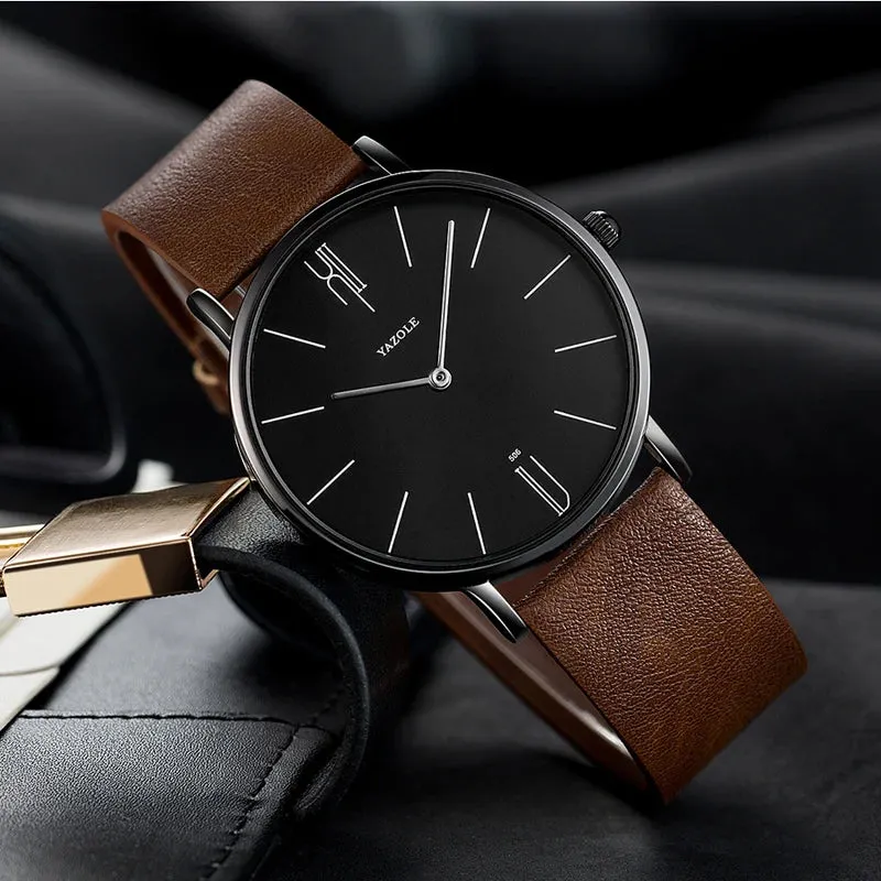 Minimalist Men's Business Quartz Watch