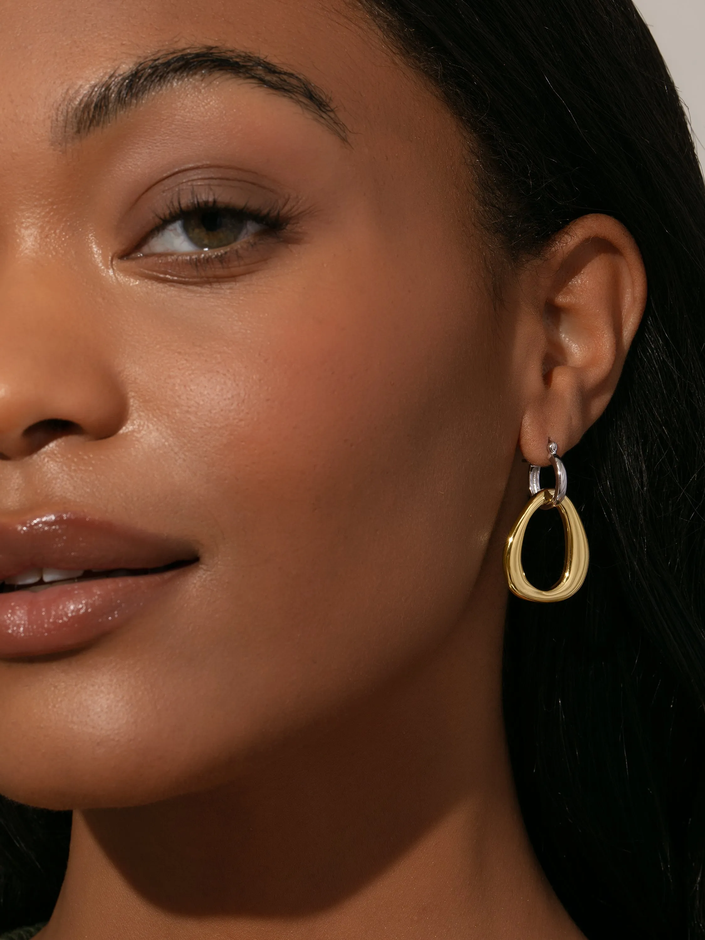 Mixed Statement Hoop Earrings