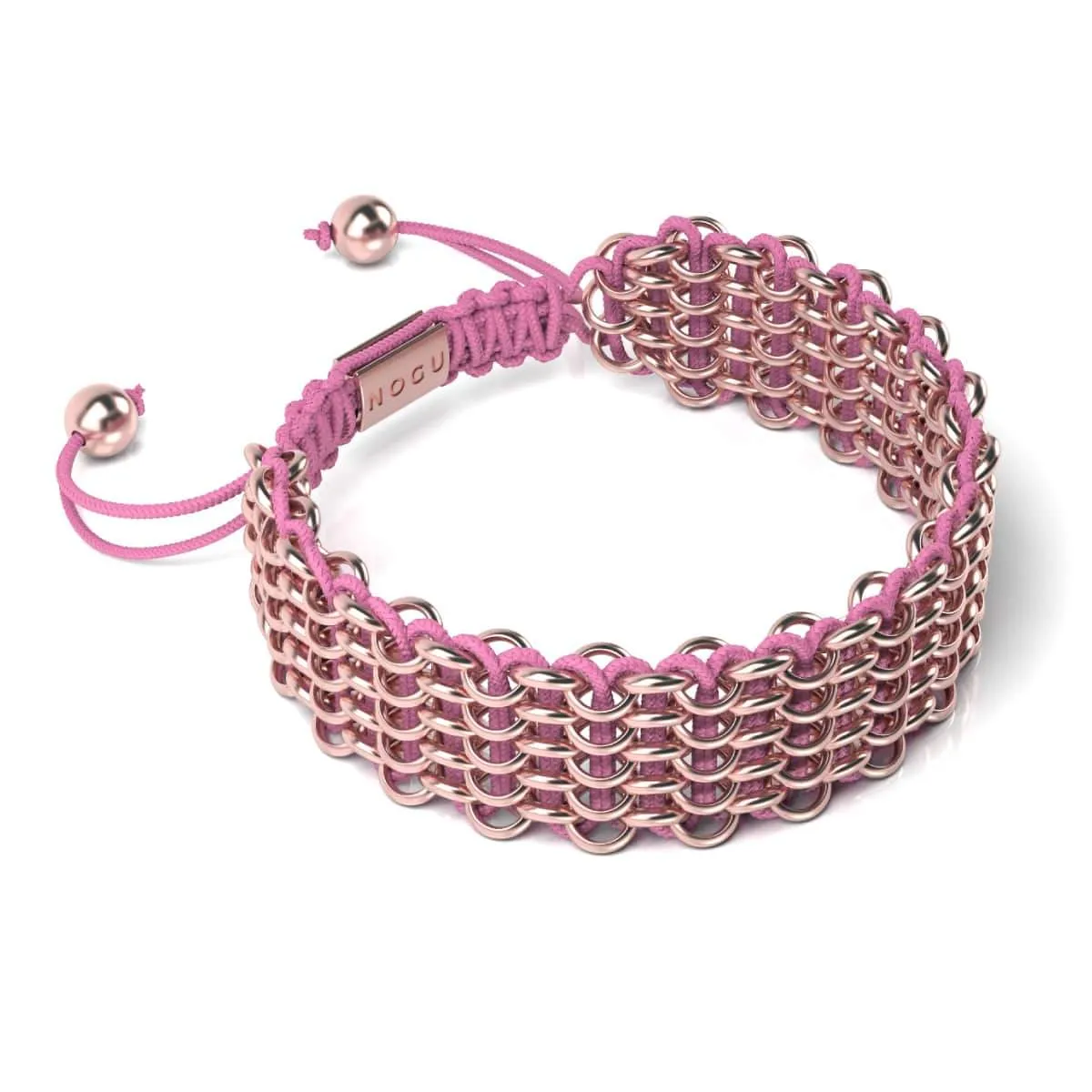 Monarch Butterfly Links | Deluxe Kismet Bracelet | Pink x Rose Gold