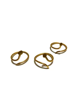 MONIQUE MICHELE- Snake Brass Rings