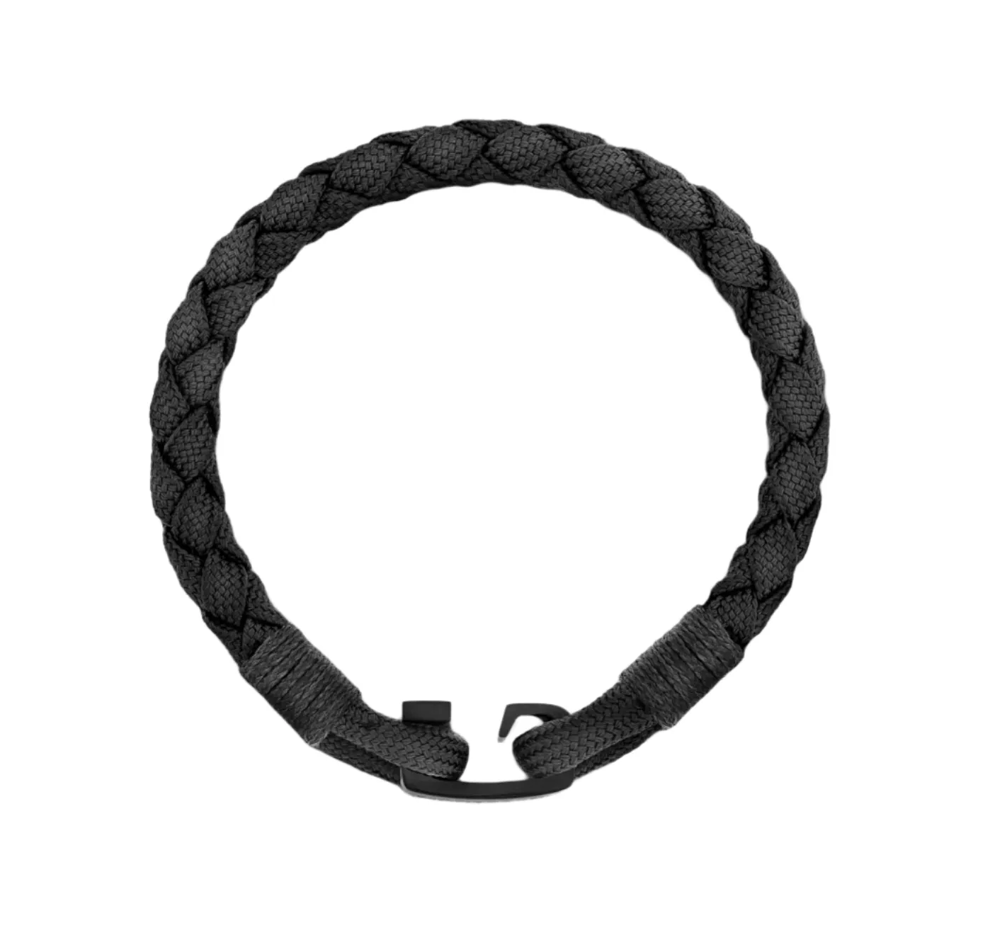 Montblanc Steel PVD Black Woven Nylon Bracelet