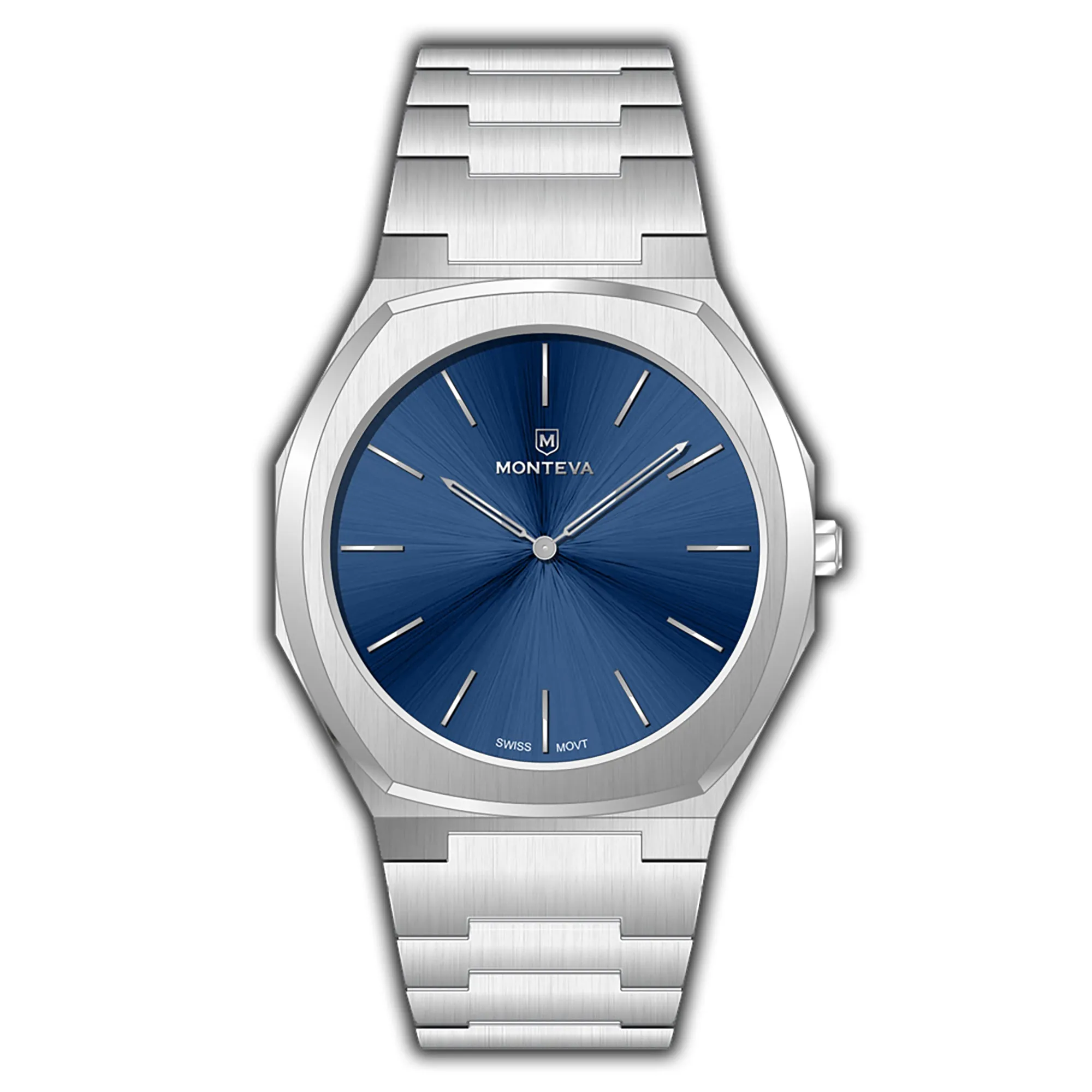 Monteva Slim Gents Watch with Dark Blue Dial