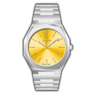Monteva Slim SKA Gents Watch with Yellow Dial