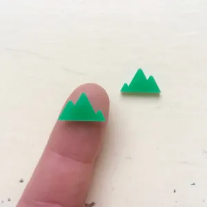 Mountain - Mini Cabochons - 10 Pairs