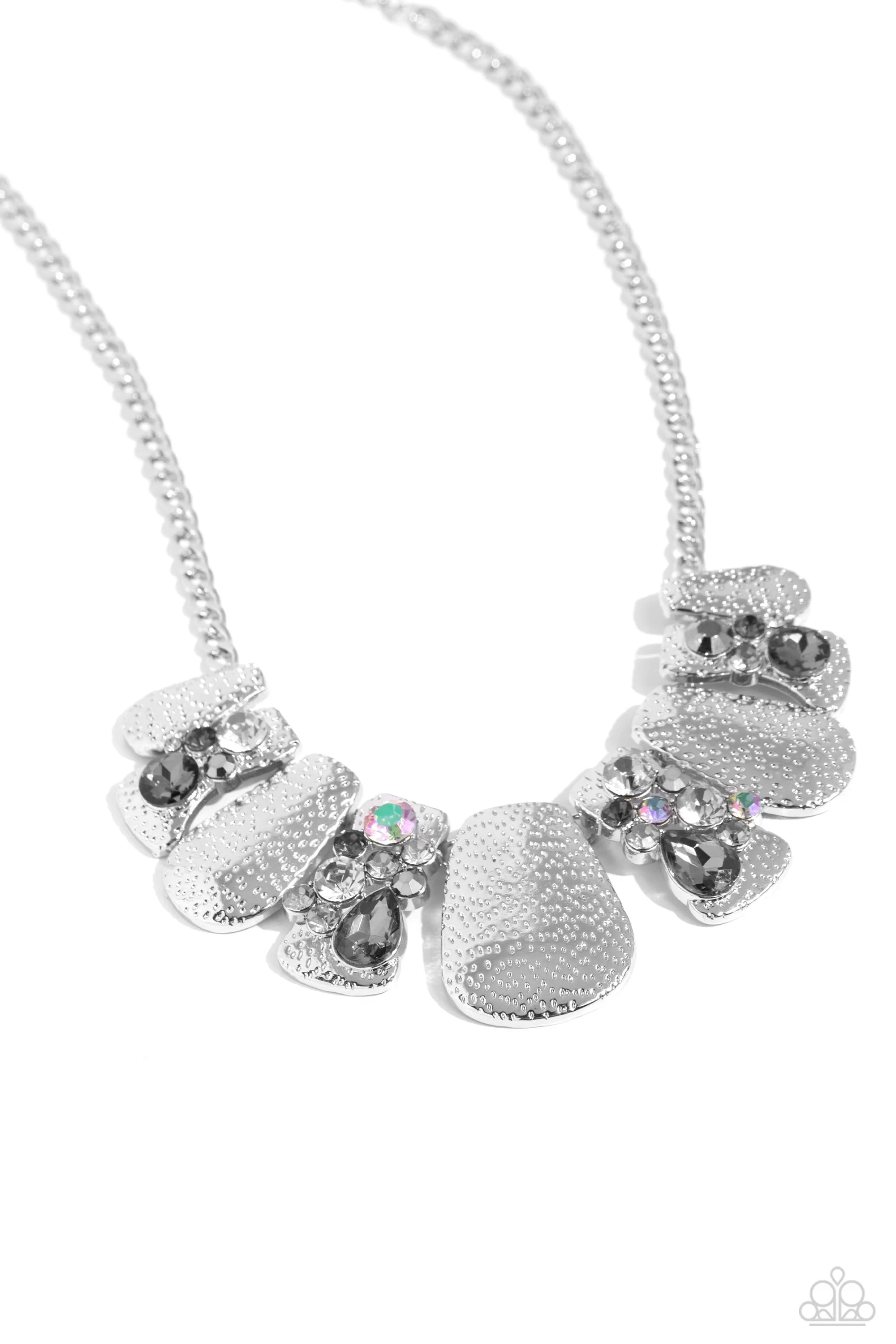 Multicolored Mayhem - Silver Necklace