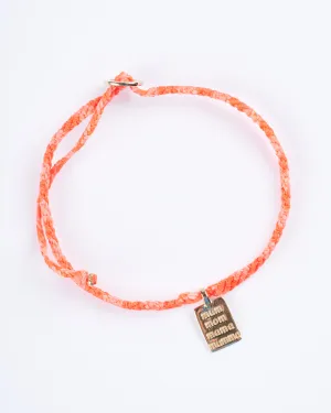 mumma tag macrame bracelet - gold