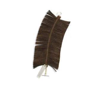 NEW! Fringe Bracelet in Dark Copper Leather by Oropopo