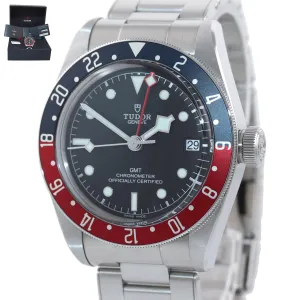 NEW PAPERS Tudor Black Bay GMT Pepsi 79830RB 41mm Steel Watch Box
