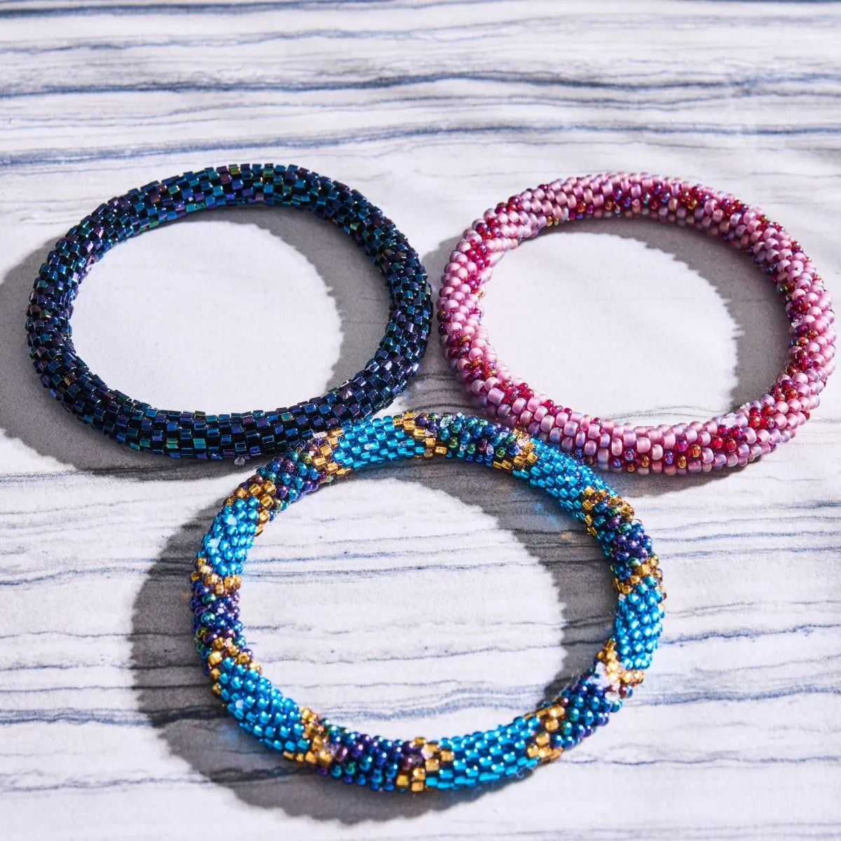 Night Before Christmas | Himalayan Glass Bead Bracelet