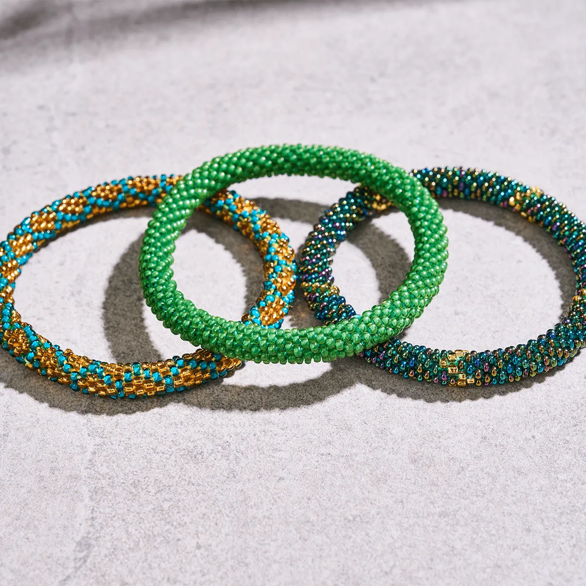 Oasis in the Serengeti | Himalayan Glass Bead Bracelet