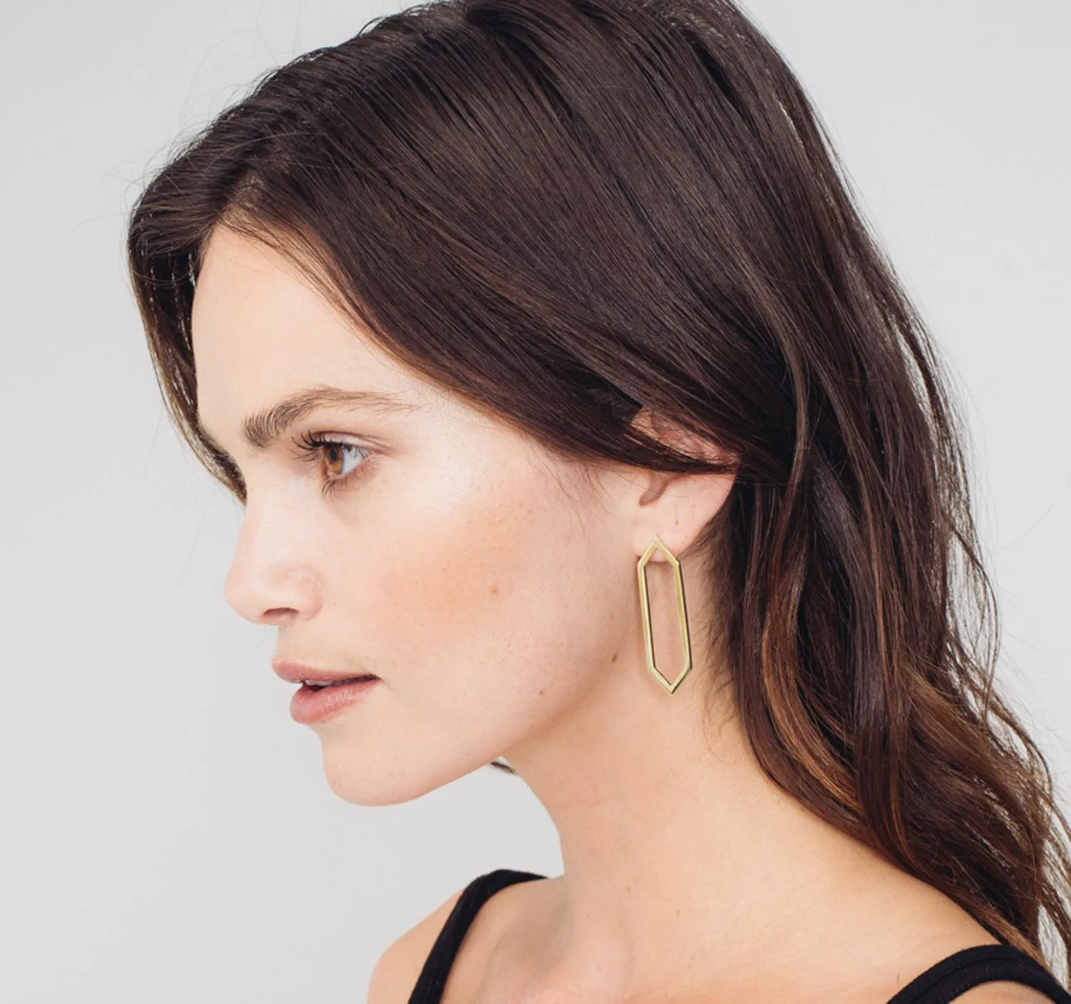 Ombre Yellow Sapphire Large Marquis Earrings | Yellow Gold
