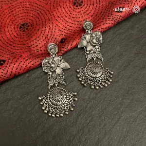 One of a Kind statement Silver Earring