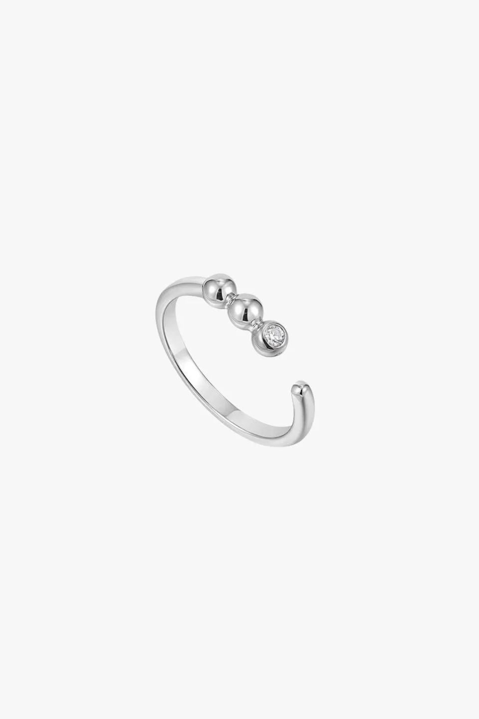 Orb Sparkle Adjustable EOL Silver Ring