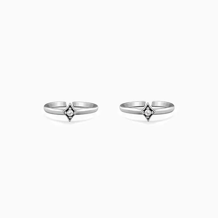 Oxidised Silver Aarna Toe Rings