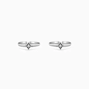 Oxidised Silver Aarna Toe Rings
