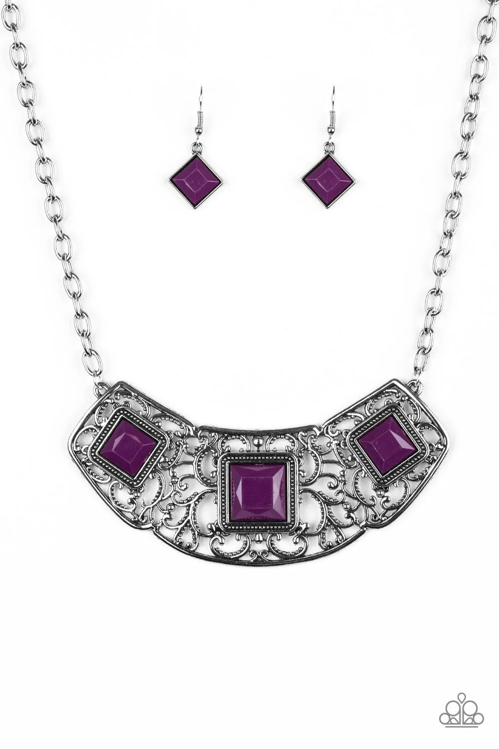 Paparazzi -  Feeling Inde-PENDANT - Purple Necklace