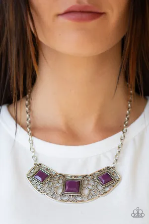 Paparazzi -  Feeling Inde-PENDANT - Purple Necklace