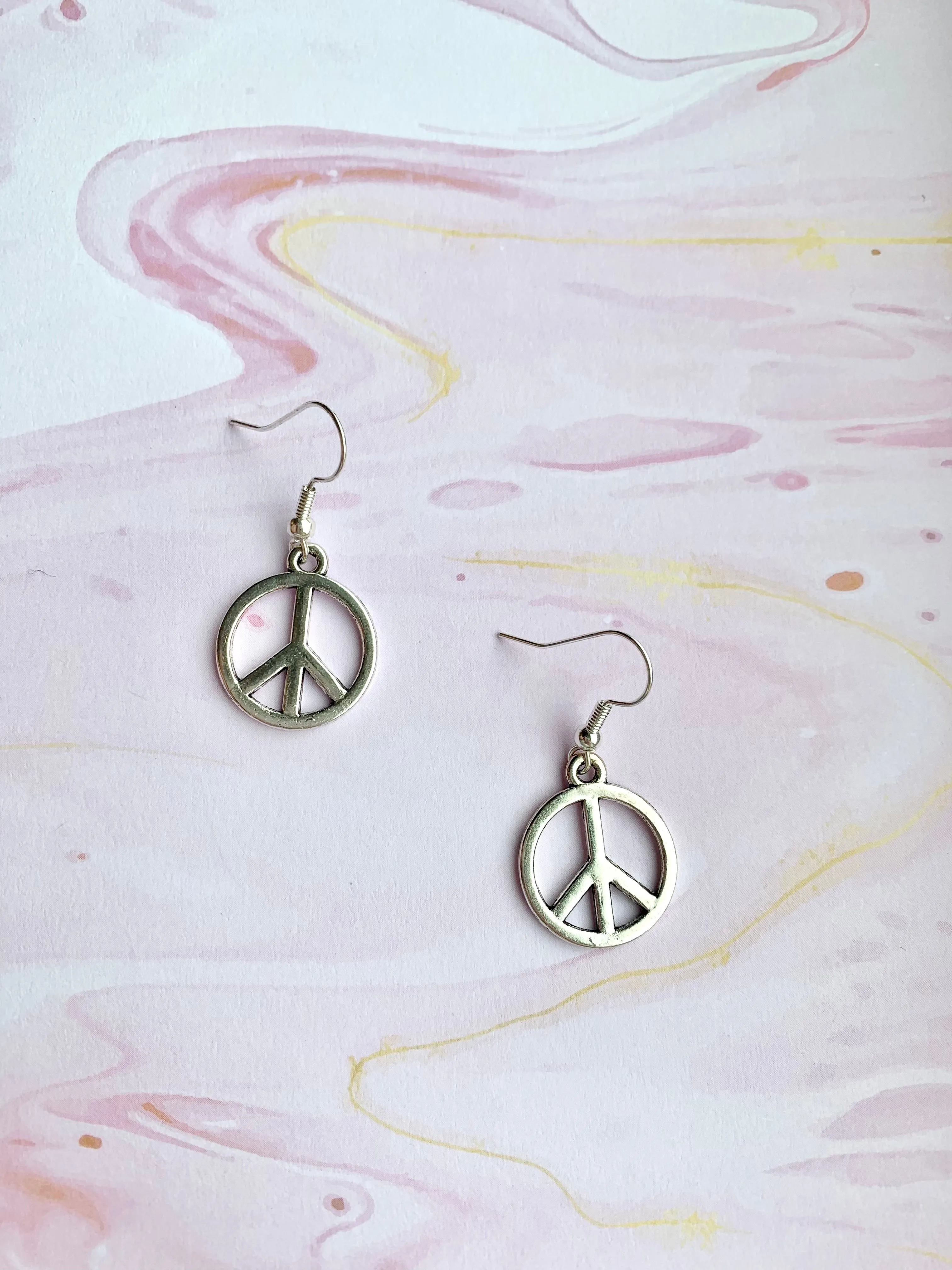 Peace Symbol Earrings