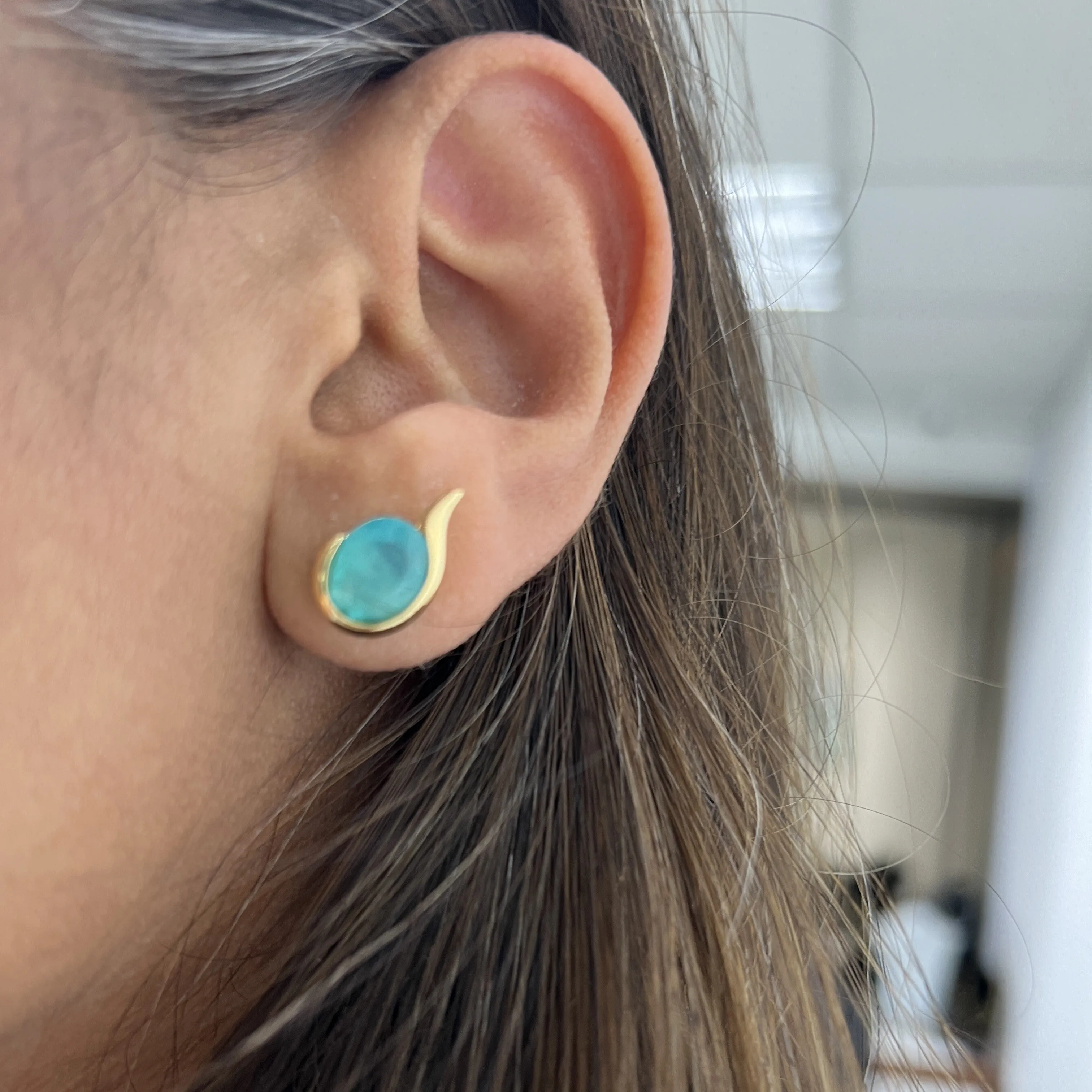 Peruvian Opal Earrings