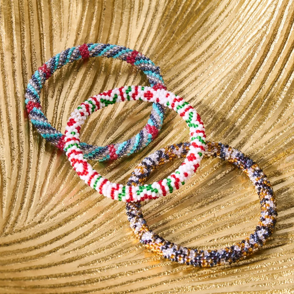 Pharaohs Secret | Himalayan Glass Bead Bracelet