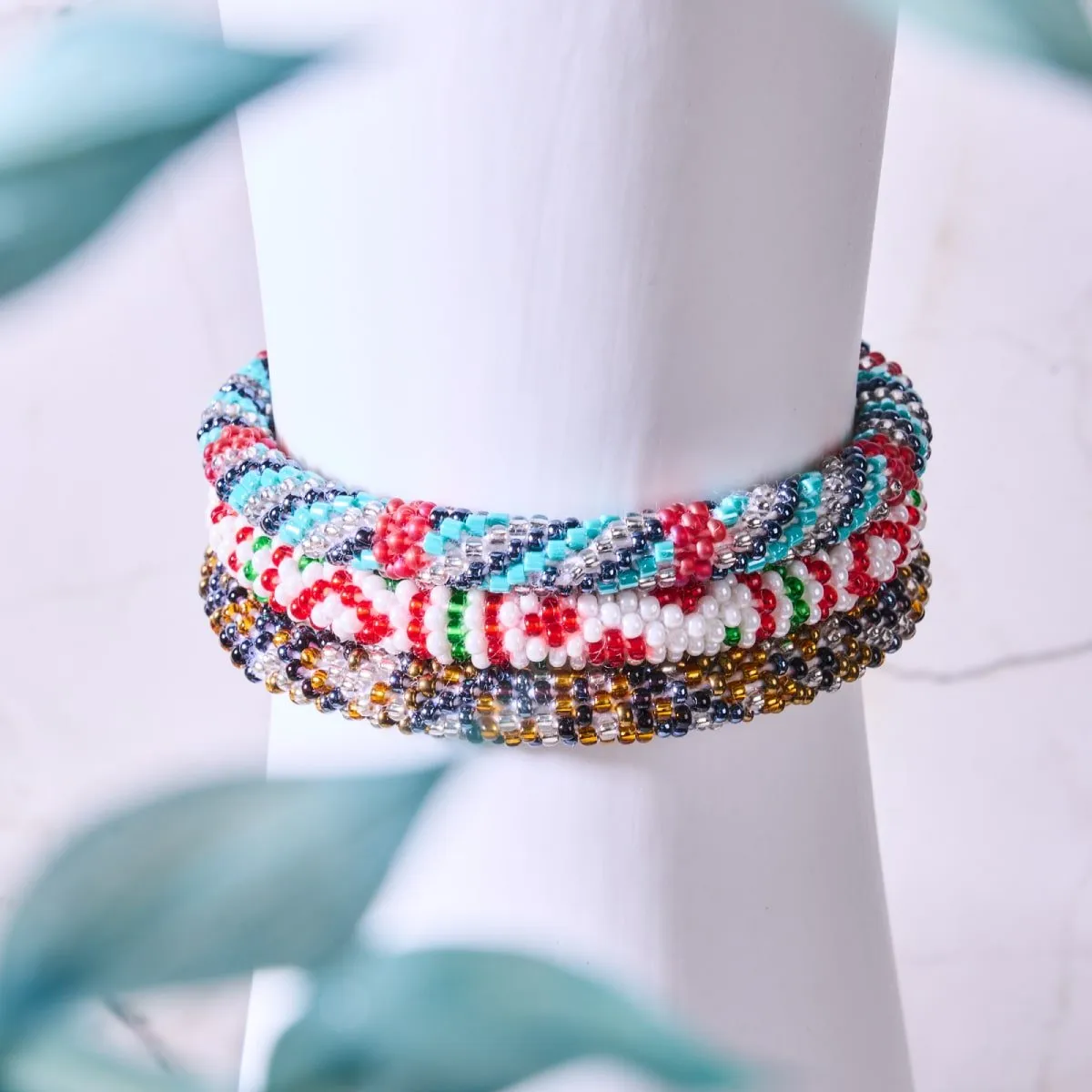 Pharaohs Secret | Himalayan Glass Bead Bracelet