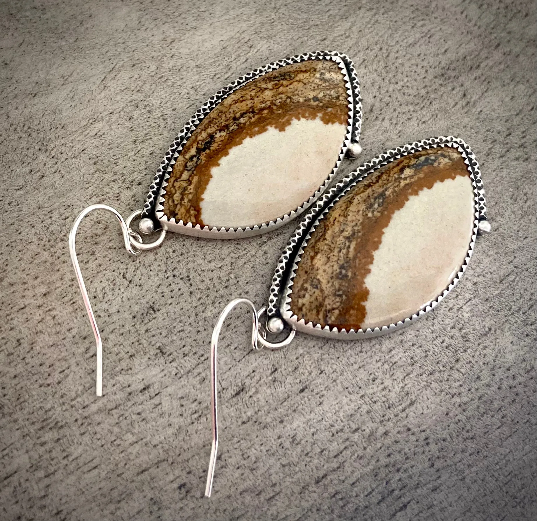 Picture Jasper Earrings