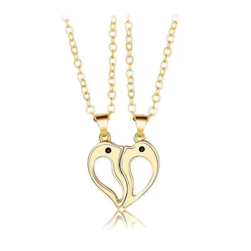 PIGGOODS Dolphin Love Magnetic Necklaces