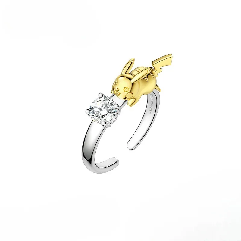 Pikachu S925 Silver Couple Rings