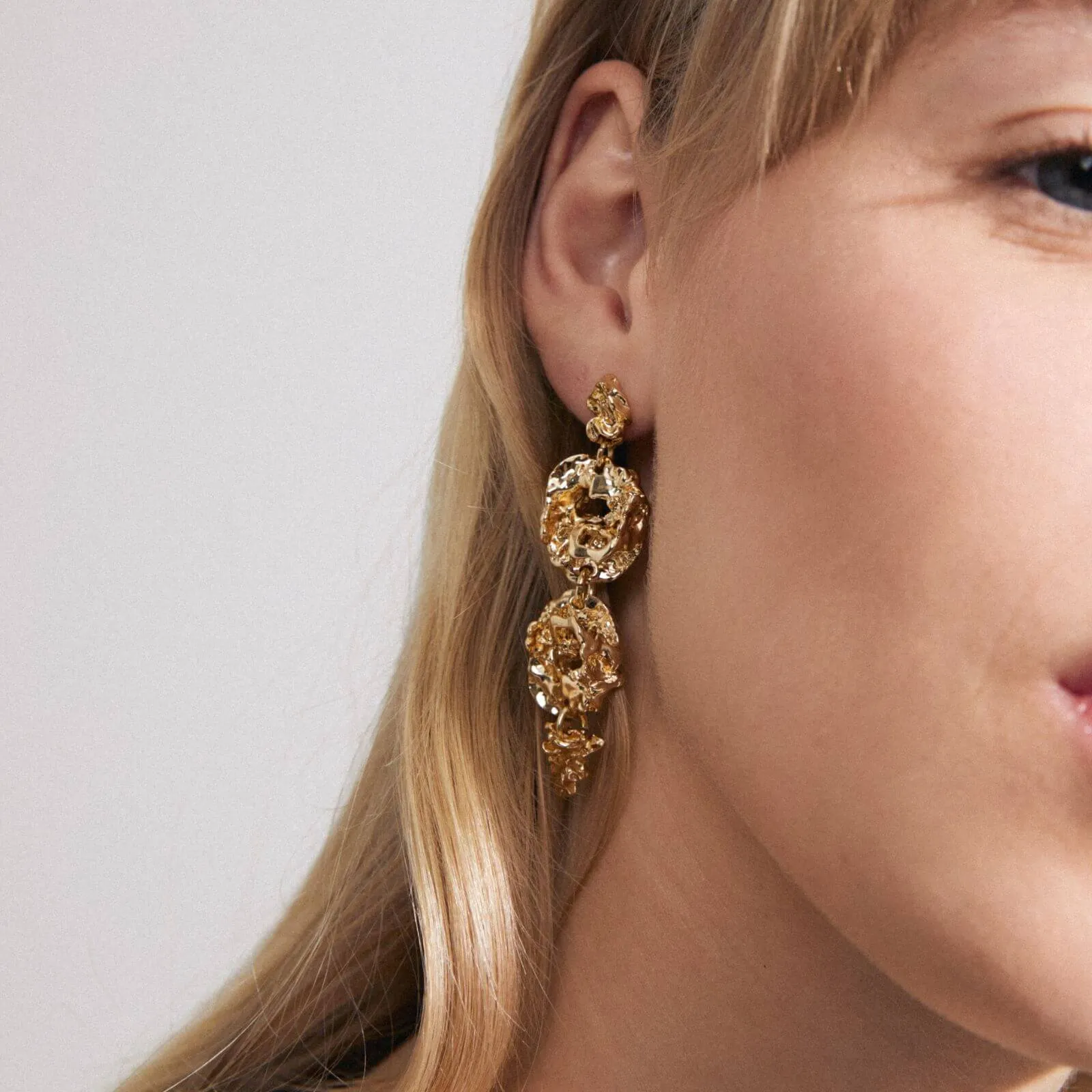 Pilgrim Act Gold Statement Earrings