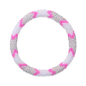 Pink Lightning | Himalayan Glass Bead Bracelet