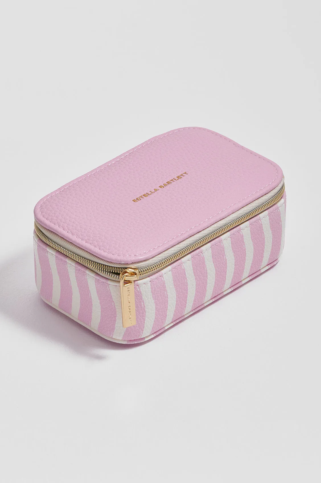 Pink Wiggle Print Mini Jewellery Box