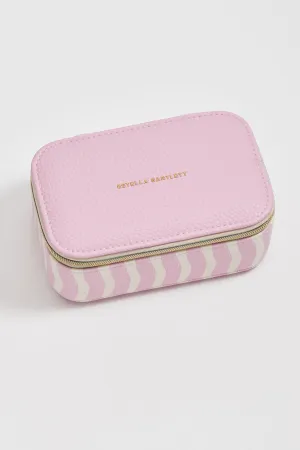 Pink Wiggle Print Mini Jewellery Box
