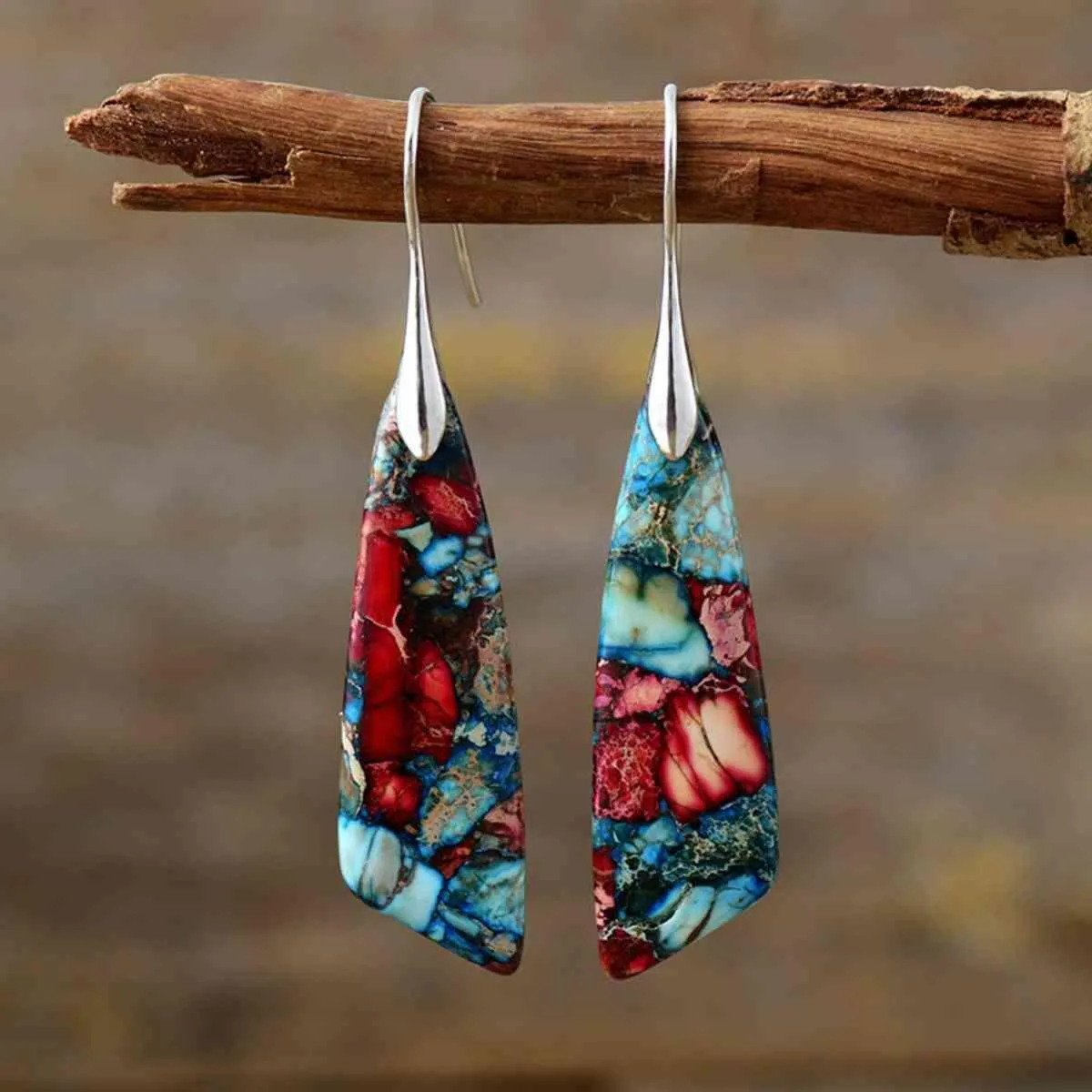 Pleasantly Created Geometric Dangle Earrings