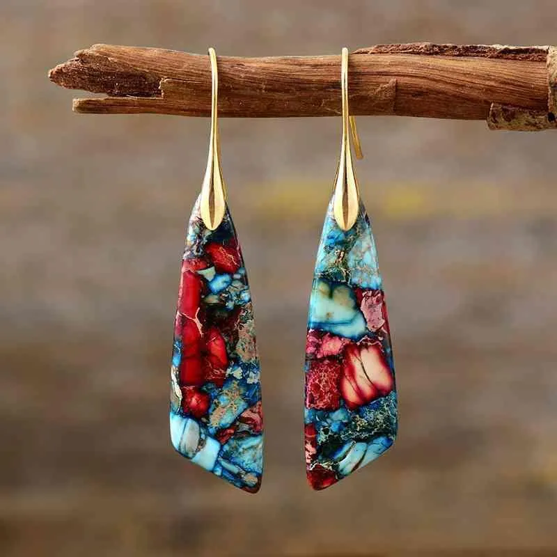 Pleasantly Created Geometric Dangle Earrings