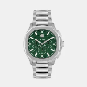 Plein Philipp Men's Green Chronograph Stainless Steel Watch PWSAA0223
