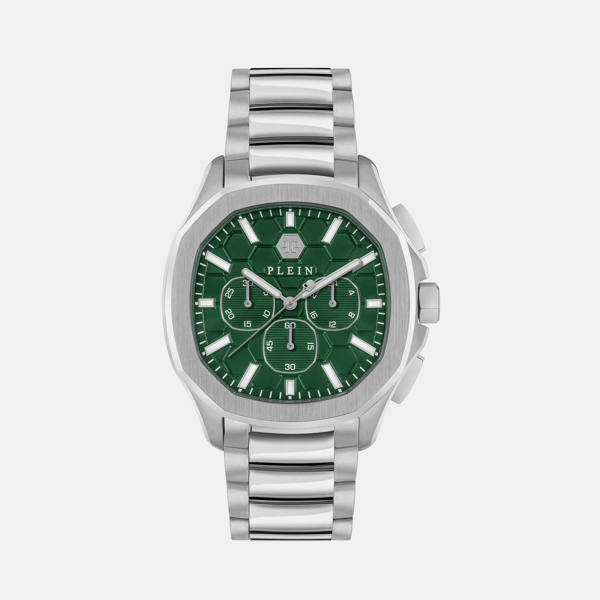 Plein Philipp Men's Green Chronograph Stainless Steel Watch PWSAA0223