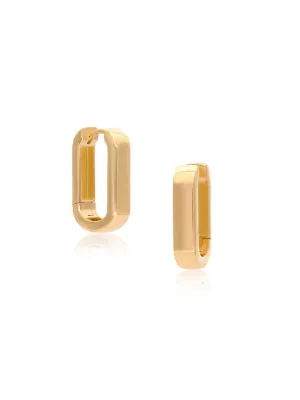 Preeti Sandhu Chunky Link Hoops in 14k Gold