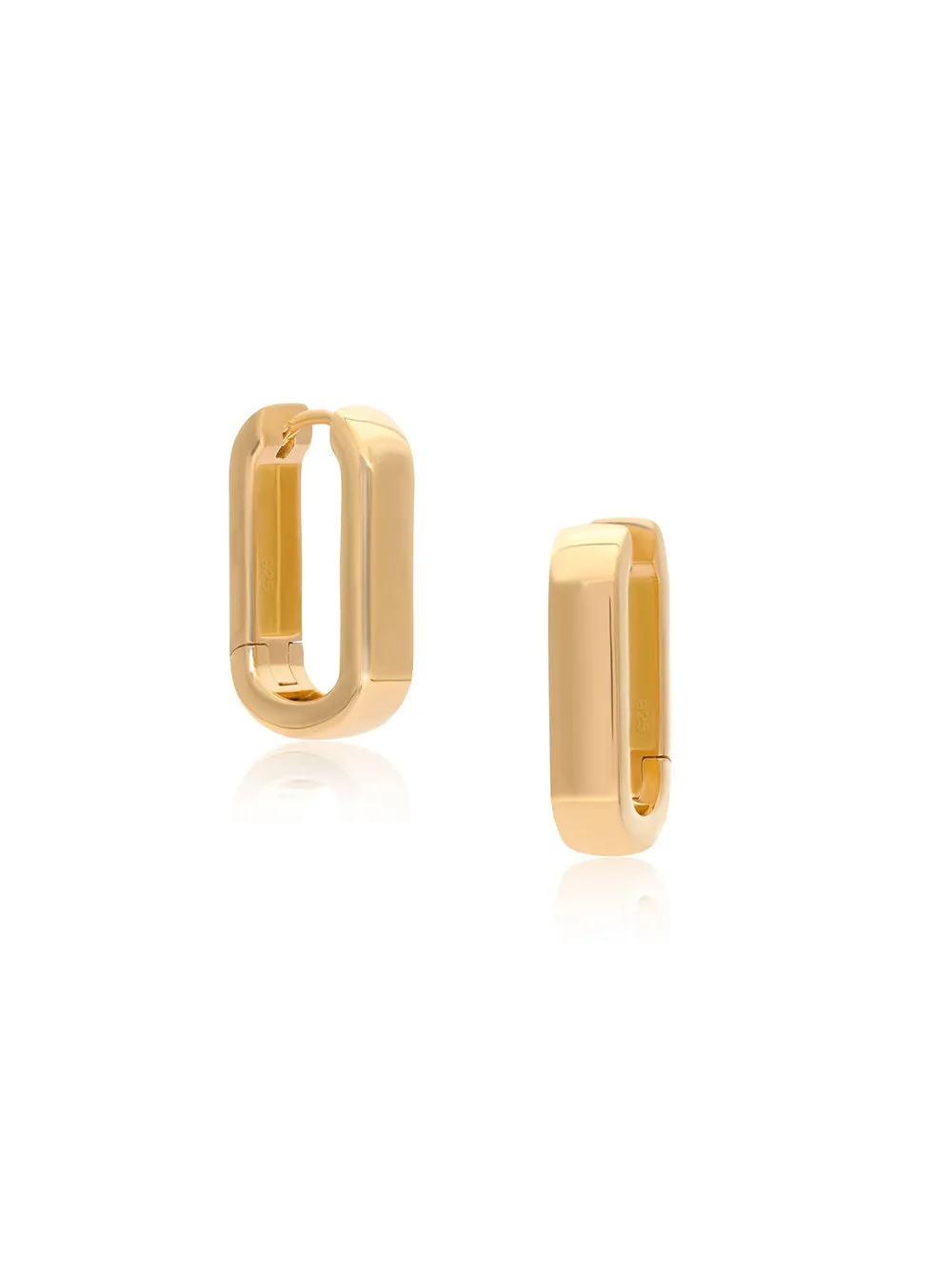 Preeti Sandhu Chunky Link Hoops in 14k Gold