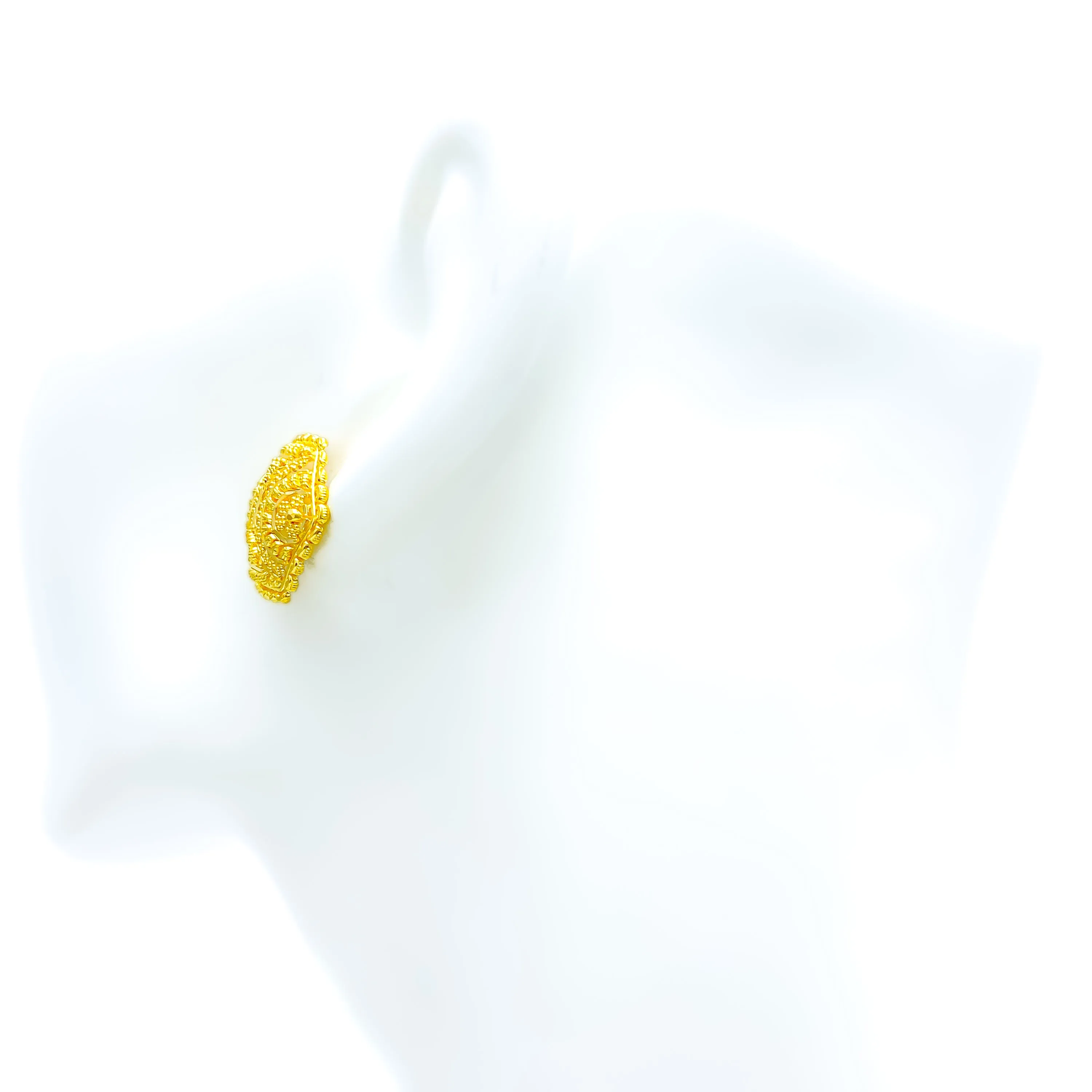 Radiant Geometric 22k Gold Earrings