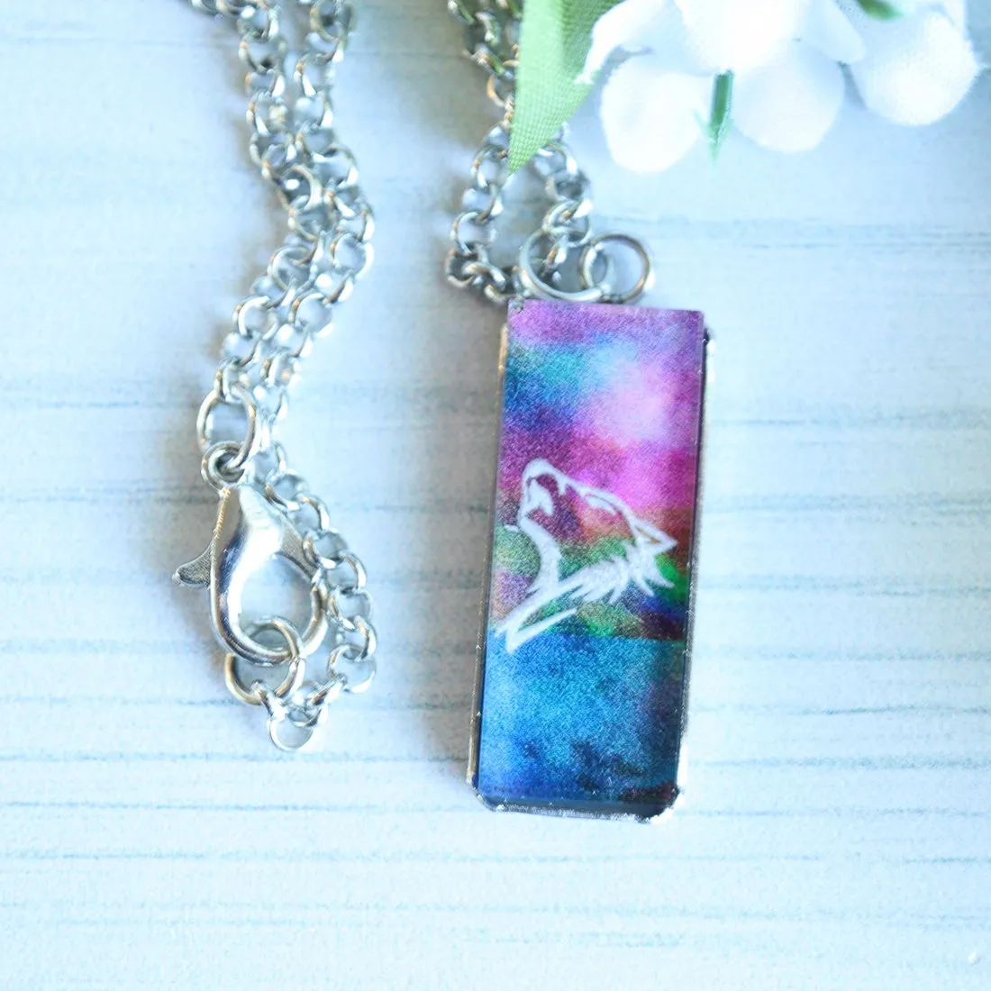Rainbow Pendant Necklaces