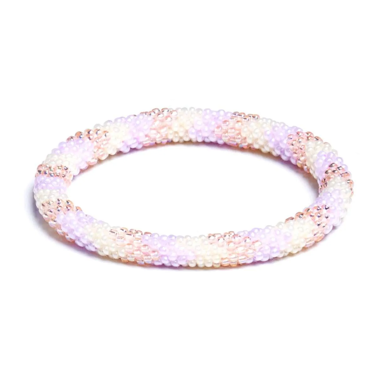 Raindrops on Roses | Himalayan Glass Bead Bracelet